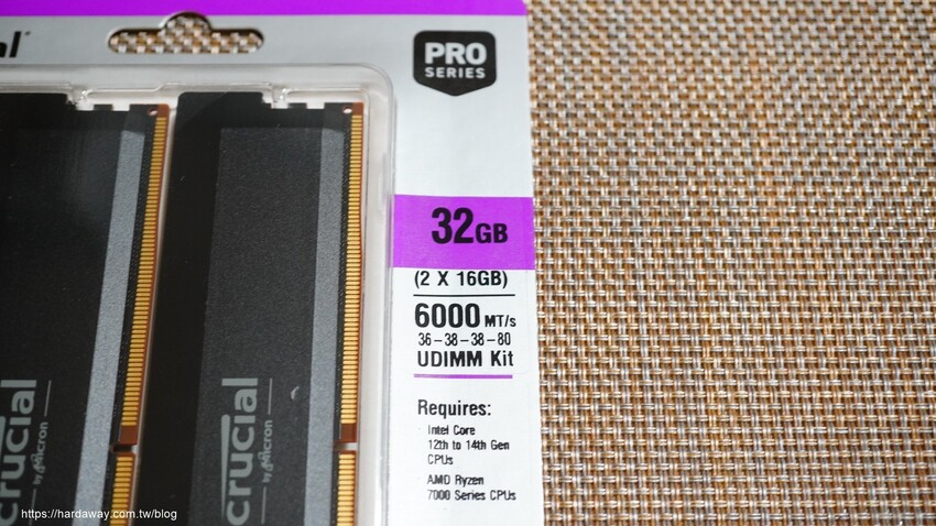 美光科技DDR5-6000超頻版記憶體