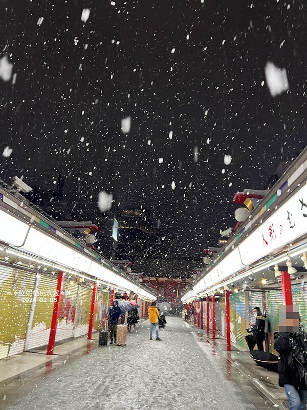 日本【2024日本關東北陸滑雪之旅】大雪的淺草寺 & 夜晚的淺草寺 及 淺草文化觀光中心