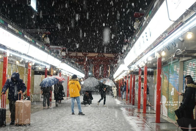 日本【2024日本關東北陸滑雪之旅】大雪的淺草寺 & 夜晚的淺草寺 及 淺草文化觀光中心
