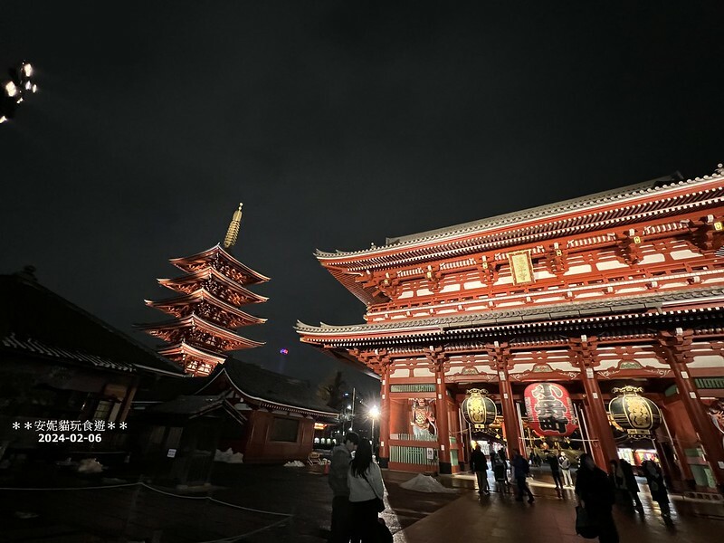 日本【2024日本關東北陸滑雪之旅】大雪的淺草寺 & 夜晚的淺草寺 及 淺草文化觀光中心