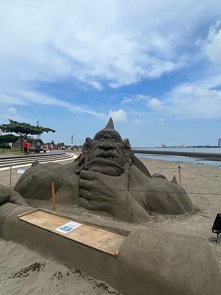 新北市八里一日遊：2023年八里神化沙雕藝術展。挖子尾自然保