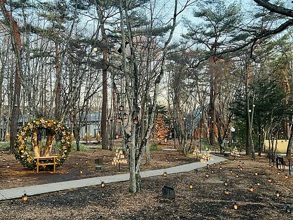 2023年日本長野縣輕井澤星野渡假飯店浪漫聖誕活動:杉樹廣場