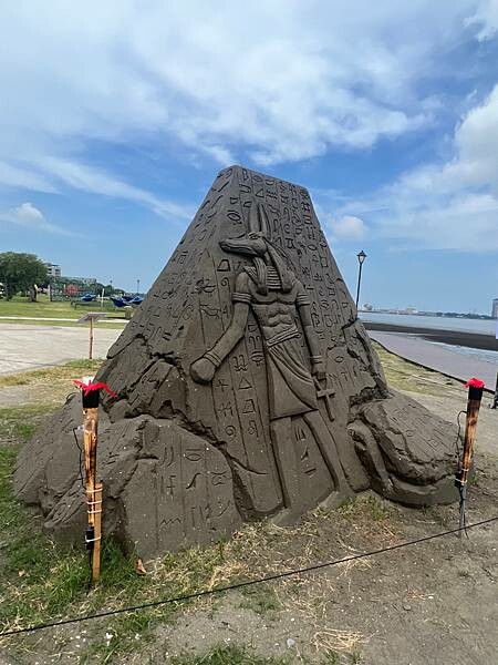 新北市八里一日遊：2023年八里神化沙雕藝術展。挖子尾自然保