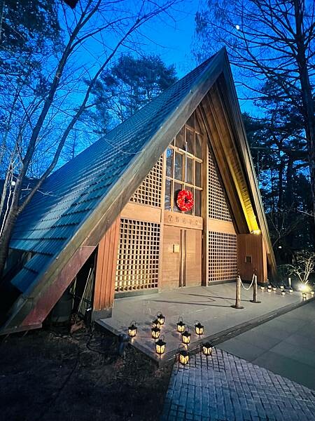 2023年日本長野縣輕井澤星野渡假飯店浪漫聖誕活動:杉樹廣場