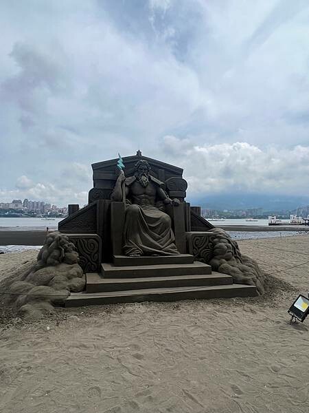 新北市八里一日遊：2023年八里神化沙雕藝術展。挖子尾自然保