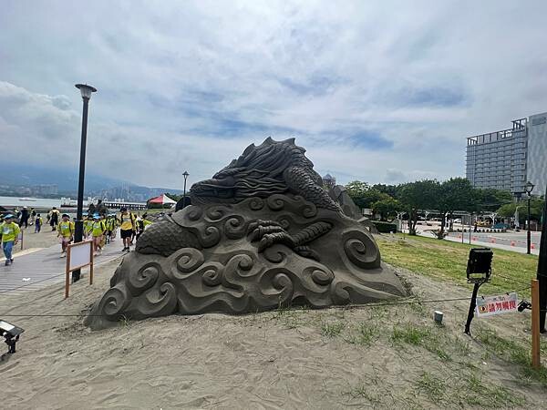新北市八里一日遊：2023年八里神化沙雕藝術展。挖子尾自然保