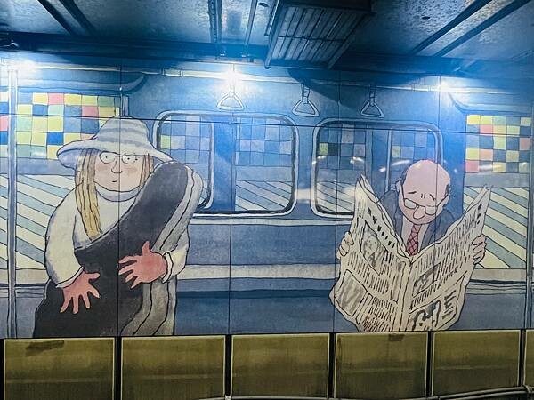 台北美麗超好拍照的捷運站：南港站幾米彩繪