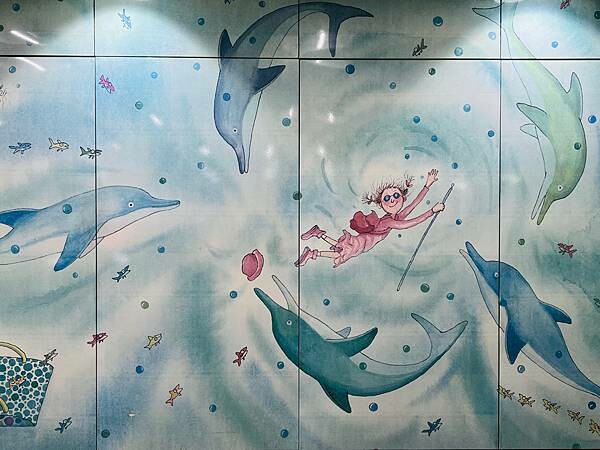 台北美麗超好拍照的捷運站：南港站幾米彩繪