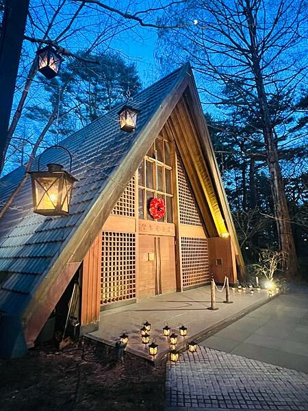 2023年日本長野縣輕井澤星野渡假飯店浪漫聖誕活動:杉樹廣場