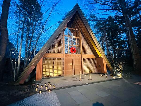 2023年日本長野縣輕井澤星野渡假飯店浪漫聖誕活動:杉樹廣場