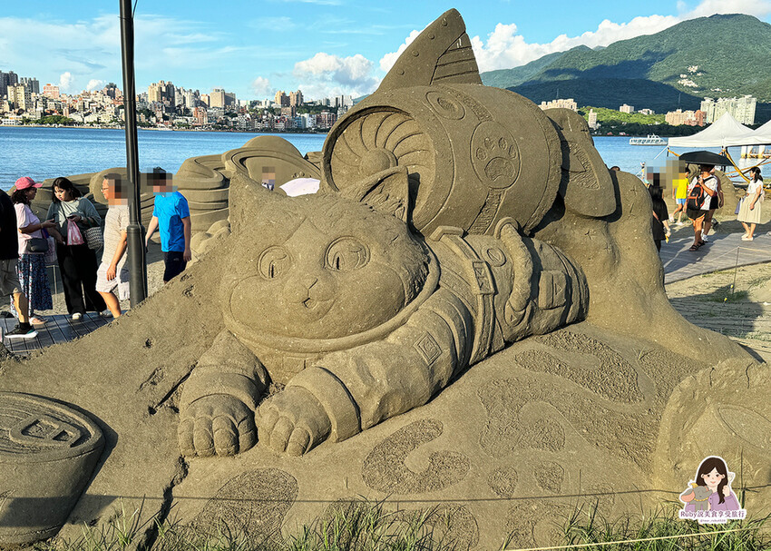 【新北免費景點】2024八里城市沙雕展，有17座沙雕及3大宇