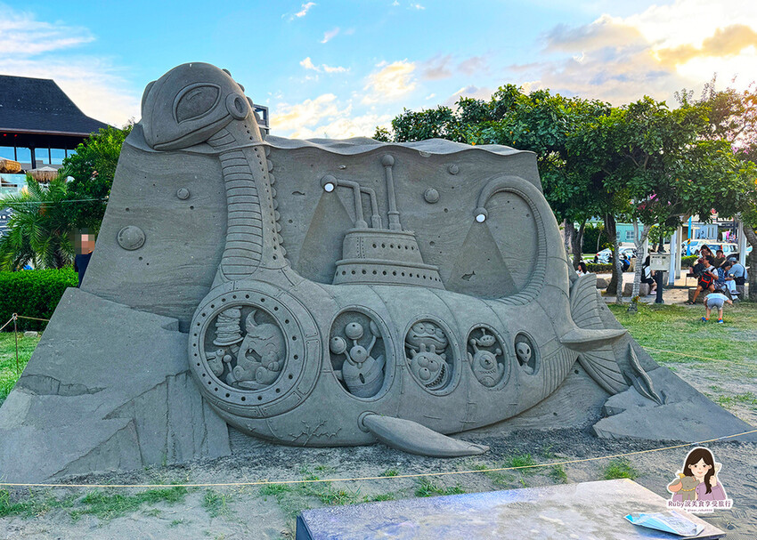 【新北免費景點】2024八里城市沙雕展，有17座沙雕及3大宇