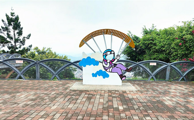 南投縣埔里鎮南投埔里景點｜虎頭山觀景平台,免費看埔里百萬夜景的飛行場地