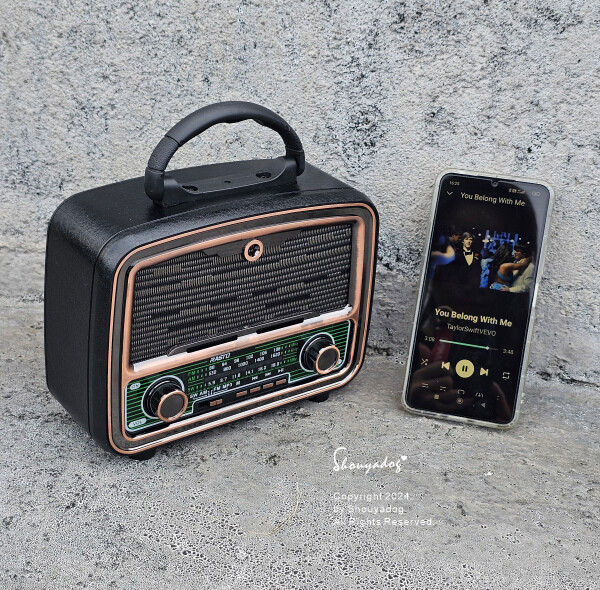 【3C周邊】E-books 中景科技 懷舊時光多功能藍牙喇叭