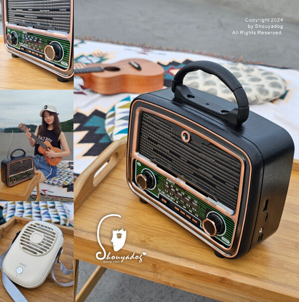 【3C周邊】E-books 中景科技 懷舊時光多功能藍牙喇叭