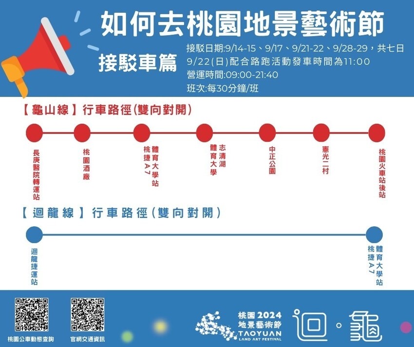 2024桃園地景藝術節接駁車