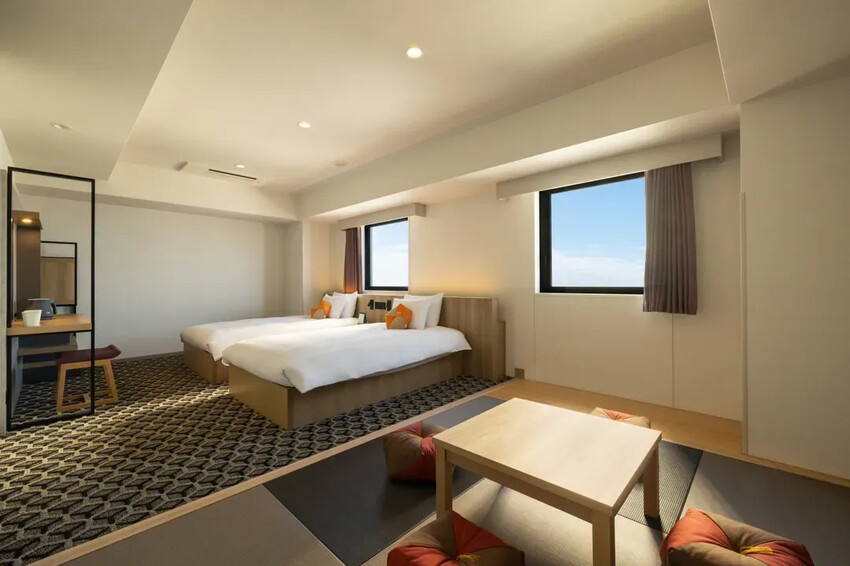 【星野集團】OMO 關西機場｜機場來回接駁(需預約)/臨空城站步行1分/臨空城outlet徒步10分-和洋室【不挑房】-1