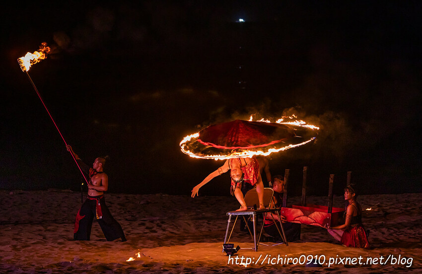 新北市金山區【新北活動】2024北海夜金閃閃-北海潮與火│金山中角灣衝浪基地沙灘區│交通‧公車‧台灣好行│如何拍火舞‧拍攝