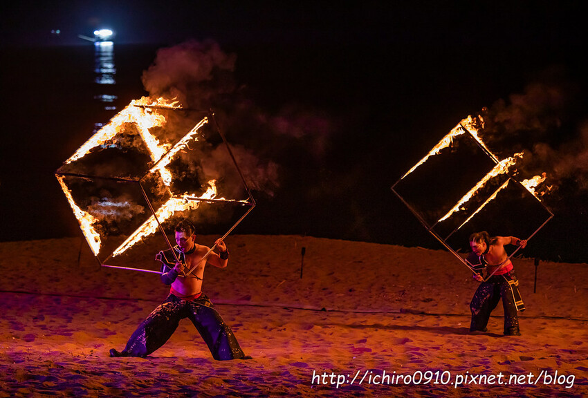 新北市金山區【新北活動】2024北海夜金閃閃-北海潮與火│金山中角灣衝浪基地沙灘區│交通‧公車‧台灣好行│如何拍火舞‧拍攝