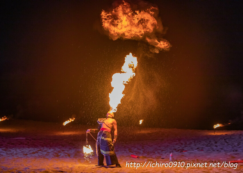 新北市金山區【新北活動】2024北海夜金閃閃-北海潮與火│金山中角灣衝浪基地沙灘區│交通‧公車‧台灣好行│如何拍火舞‧拍攝