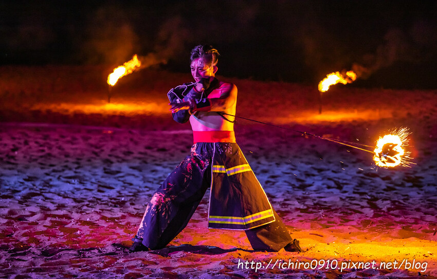 新北市金山區【新北活動】2024北海夜金閃閃-北海潮與火│金山中角灣衝浪基地沙灘區│交通‧公車‧台灣好行│如何拍火舞‧拍攝