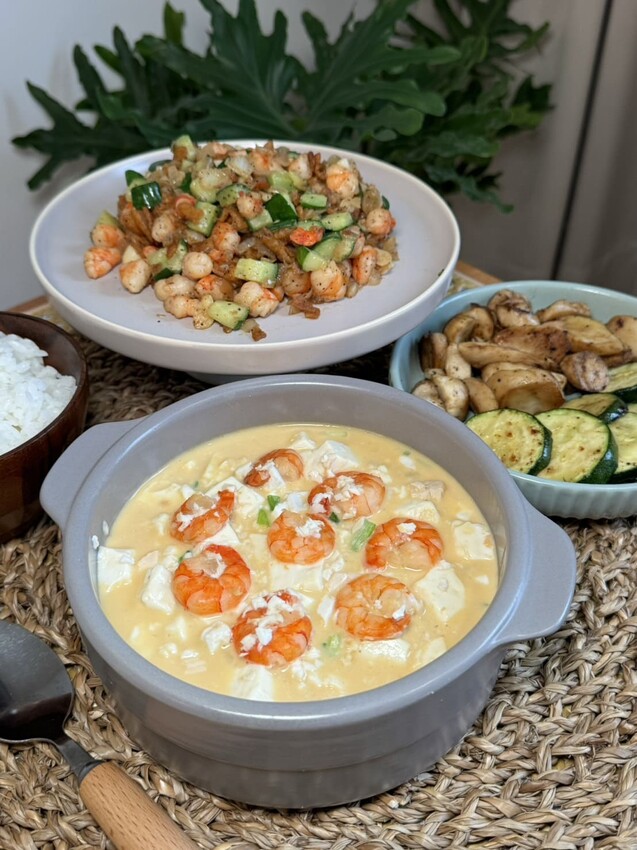 食譜分享|金沙蝦仁豆腐、可樂果蝦鬆-安永鮮物根島蝦仁 – 艾瑞絲的吃貨日常