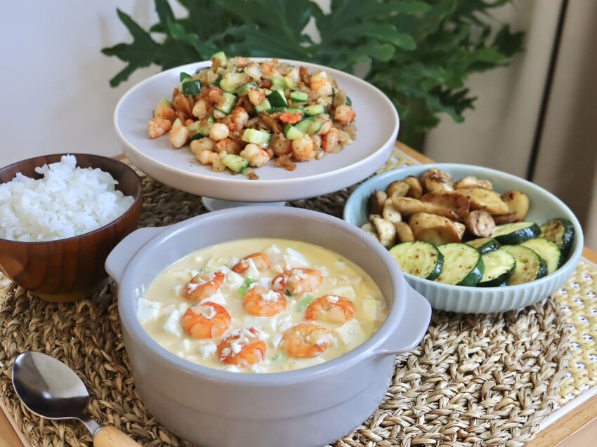 食譜分享|金沙蝦仁豆腐、可樂果蝦鬆-安永鮮物根島蝦仁 – 艾瑞絲的吃貨日常