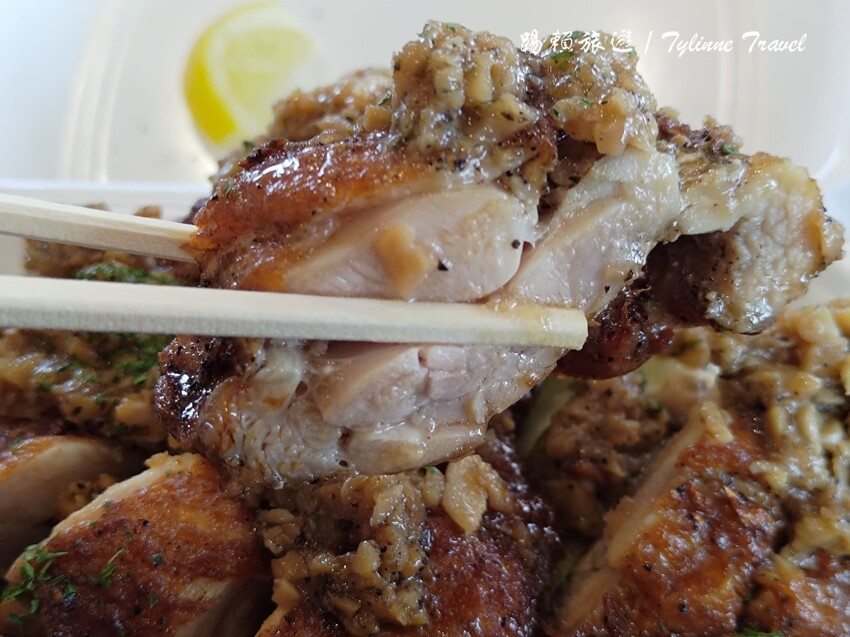 沖繩購物美食一次滿足!Blue Water Shrimp夏威夷餐,兩倍肉量日式和風雞定食。