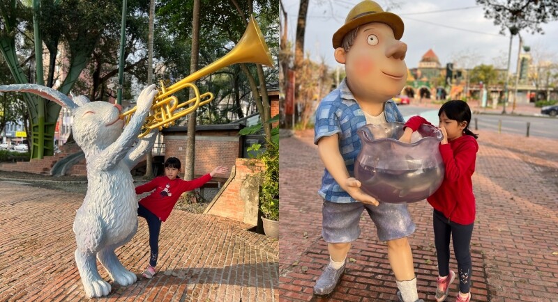 宜蘭縣宜蘭市宜蘭運動公園兒童遊戲區 ​》宜蘭運動公園戰艦溜滑梯，機器人鞦韆、大榕樹、大草坪、大砂池真好玩