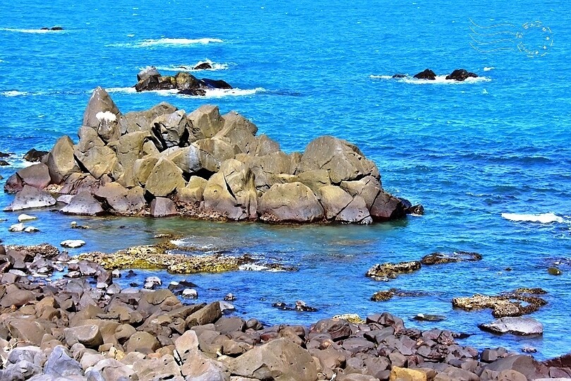 富貴角公園:風稜石