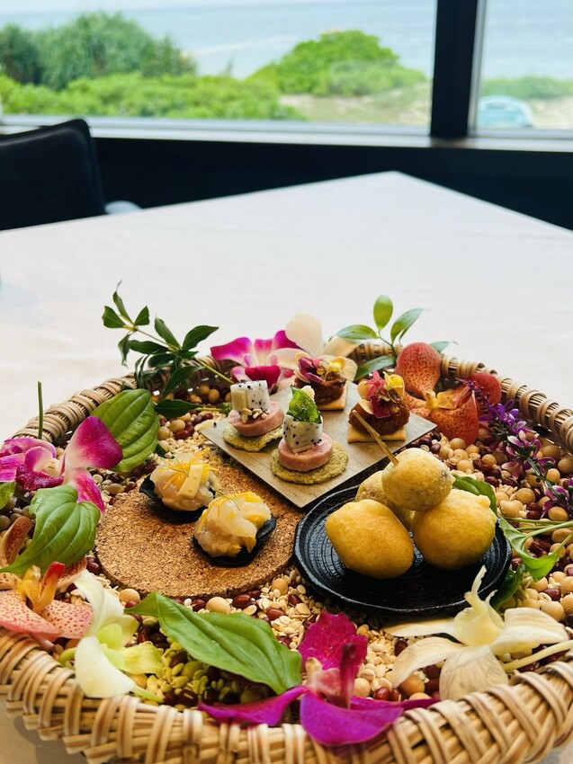 星野虹夕諾雅沖繩餐廳料理介紹:早餐、晚餐。星野Banta Cafe