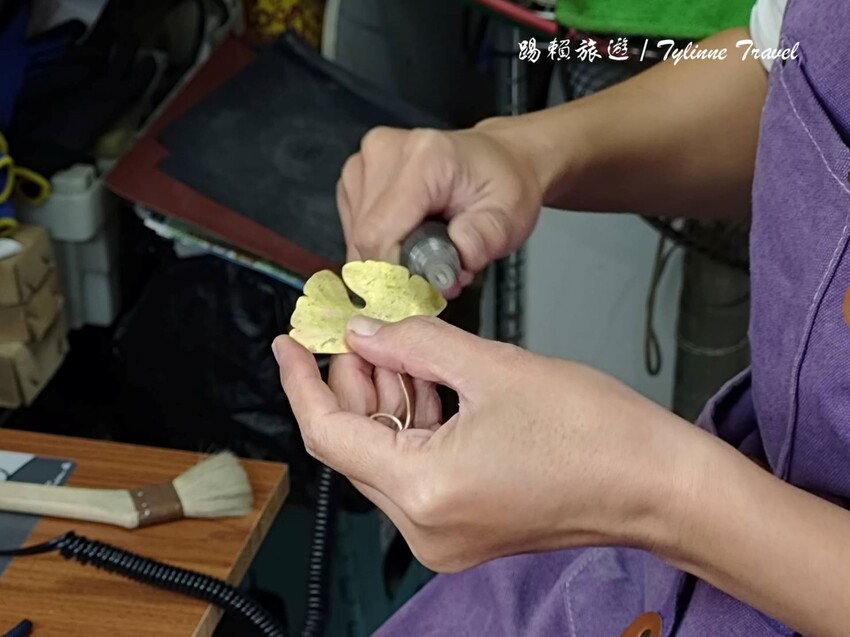 【台南手作】鋼鐵女孩工作室，超精美銀杏書籤吊飾 | 金工、手環戒指多種課程 | DIY手作體驗 | 個人專屬工作室