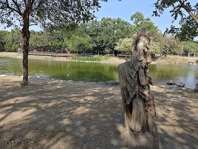 溪州公園 - 綠意湖 - 樹雕 - 絲瓜 溪州公園 - 綠意湖 - 樹雕 - 絲瓜