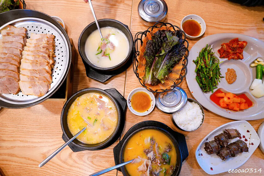 韓國釜山夜市美食「富平罐頭市場」，南浦洞密陽血腸豬肉湯飯，釜