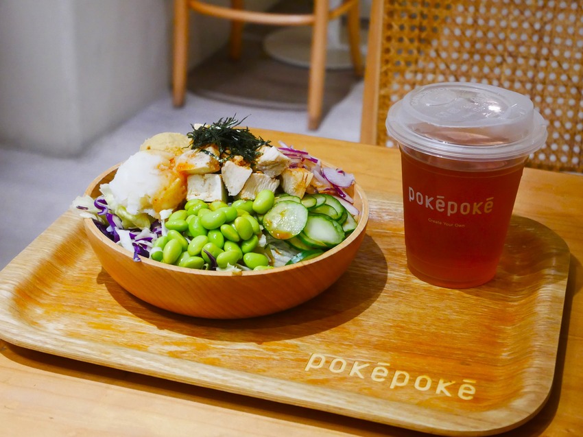PokéPoké 波奇波奇 (健行店)-近金典綠園道、科博館的夏威夷碗創意料理，推薦自選波奇，可選高達11種醬料的健康餐食ヾ(≧▽≦*)o