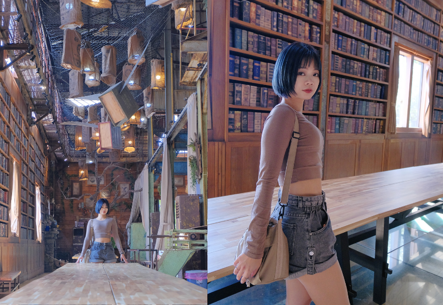 親子旅遊 情侶約會都適合！十鼓文創園區魔法工廠超美，飛天書廊道必拍。