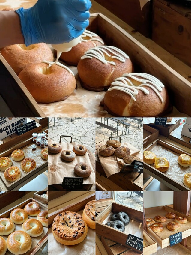 [韓國首爾] 新堂洞Ugly Bakers Bagel｜首爾巷弄咖啡廳｜超多種貝果餐點｜外酥內Ｑ軟｜店內超多好拍角落！ – 萍姐愛分享