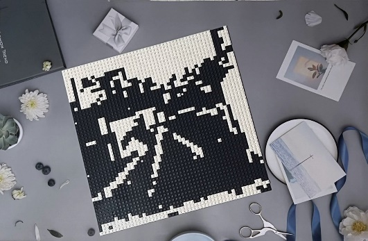 【客製化禮物】BrickNet積木畫,獨一無二的禮,送給特別的人!簡單好上手的拼圖,超療癒~專屬紀念性的禮物,好獨特!