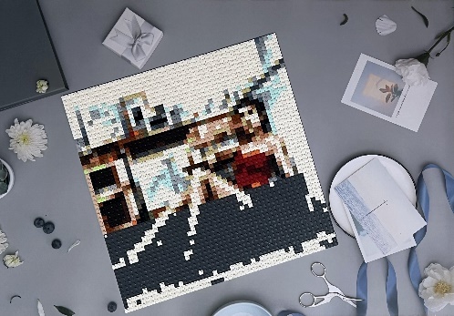 【客製化禮物】BrickNet積木畫,獨一無二的禮,送給特別的人!簡單好上手的拼圖,超療癒~專屬紀念性的禮物,好獨特!