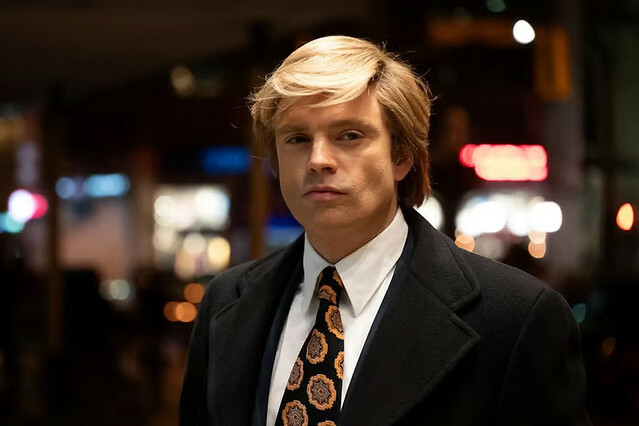 The Movie posters and stills  of US Movie "2025年1月10日在台上映美國電影《狂人法則》( The Apprentice)" will be launching from Jan 10 , 2025 onwards in Taiwan.