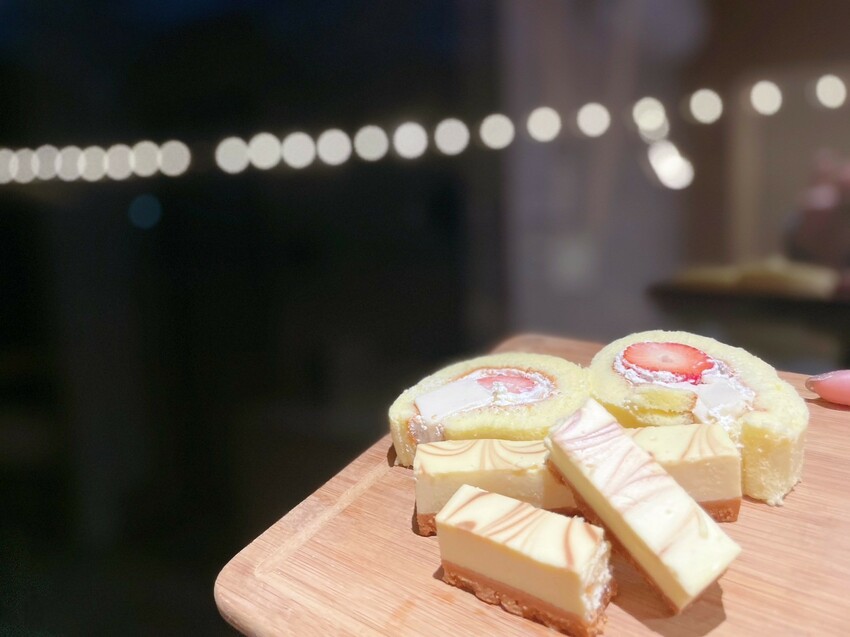 嘉義市東區甜點裡的微光浪漫｜《聖保羅烘焙花園》彌月蛋糕開箱，乳酪與奶凍卷幸福上桌。嘉義彌月蛋糕試吃、媽媽手冊贈品。