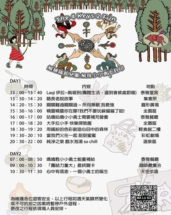 南投縣國姓鄉南投/國姓【泰雅渡假村】體驗2天1夜嗎嚕甦小小勇士的原住民部落文化體驗，寓教於樂內容非常豐富多元又有趣