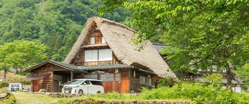 日本【日本世界遺產之九-富山旅遊】世界遺產五箇山相倉合掌造聚落景點.米其林飯店五箇山合掌の宿庄七.三笑樂酒