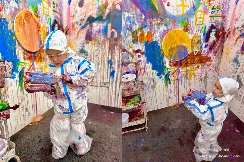 台中市西區嗨畫-竟然連天花板和牆壁都可以畫！適合親子同樂、約會的好選擇