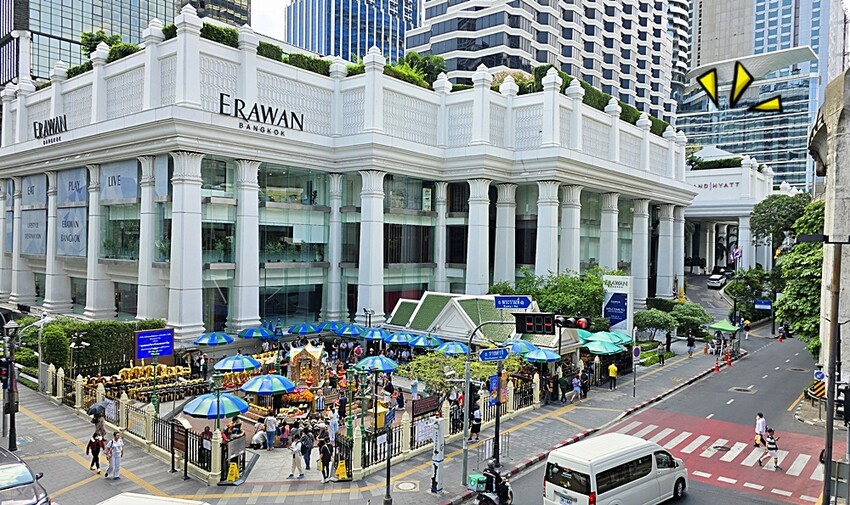 泰國泰國曼谷住宿推薦｜Grand Hyatt Erawan Bangkok 曼谷愛侶灣君悅酒店，旁邊就是曼谷四面佛、Erawan Bangkok
