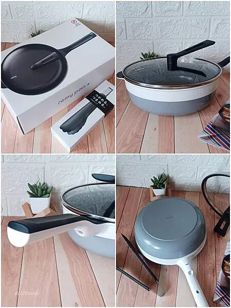 日本進口Remy Pan plus多功能萬用不沾深炒鍋+日本製Remy耐熱料理夾 質感鍋具 料理好幫手
