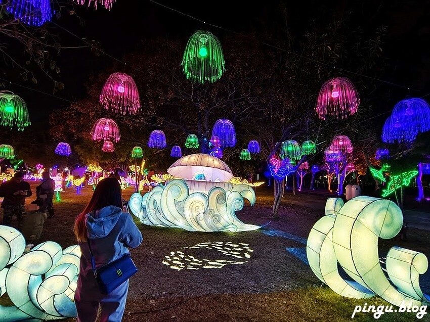 台中市西屯區2025中臺灣元宵燈會｜臺中市教育局燈區 「蛇畫故事」光影交織的奇幻藝想之旅