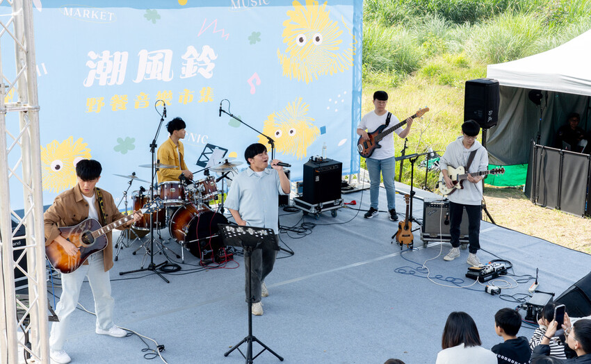 嘉義市東區嘉義潮風鈴音樂市集 八掌溪右岸堤防熱鬧展開