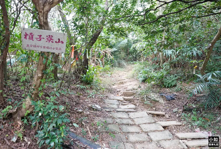 基隆市中正區【基隆步道】龍崗步道,走過槓子寮砲台,槓子寮山,三角點,大學內的步道！
