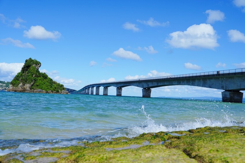 日本沖繩必訪打卡點！ 古宇利大橋南端觀景台｜欣賞沖繩第二長大橋的無敵海景